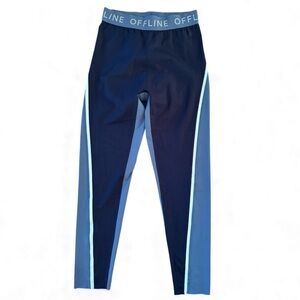 Offline by Aerie goals 7/8 hi-rise Blue Leggings size large